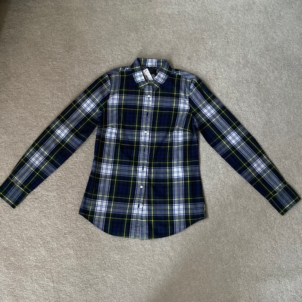 J. Crew Perfect shirt. NWT. Size 8 Tall.
